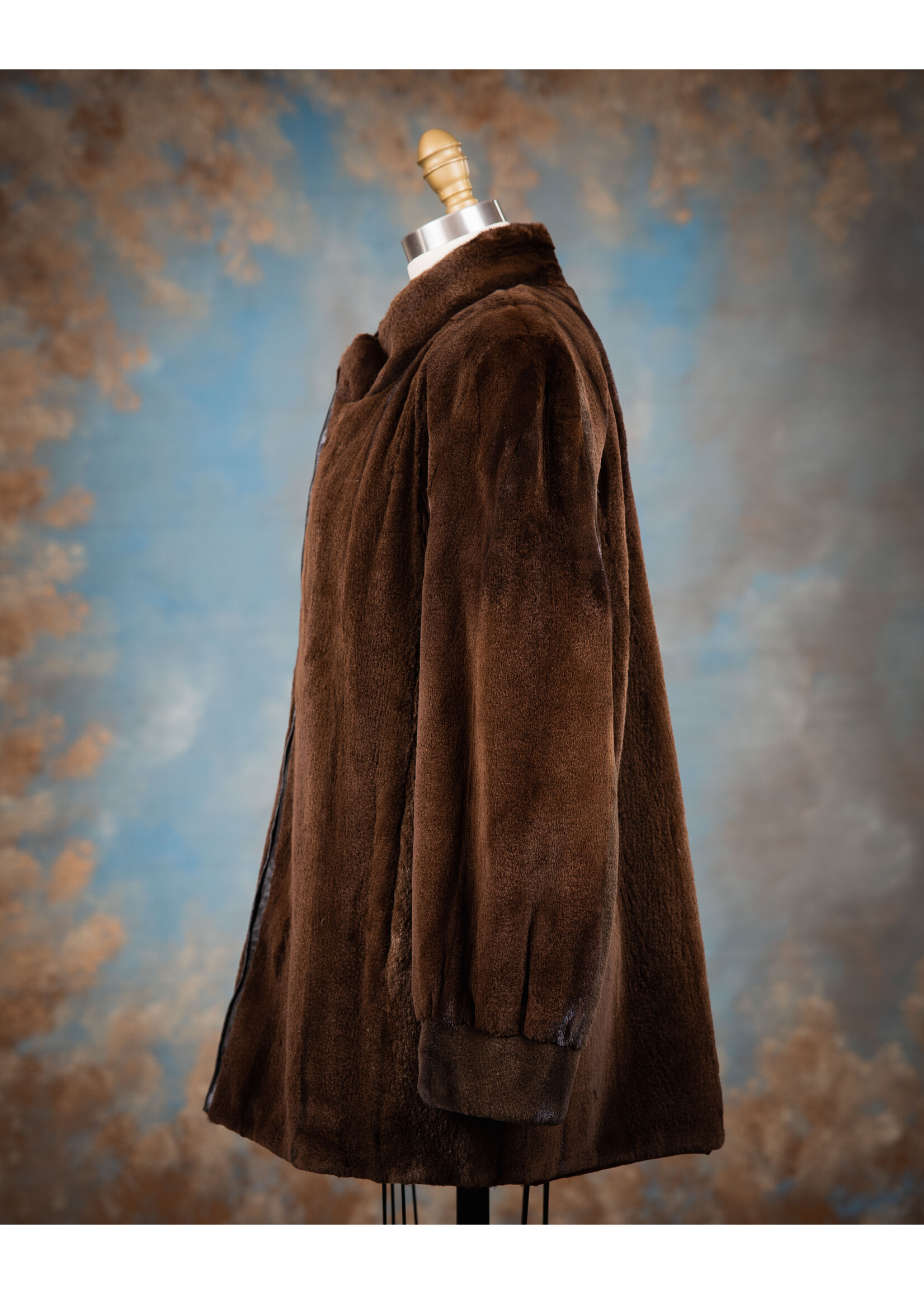 SHEARED MINK ZIPPERED JACKET 12-14