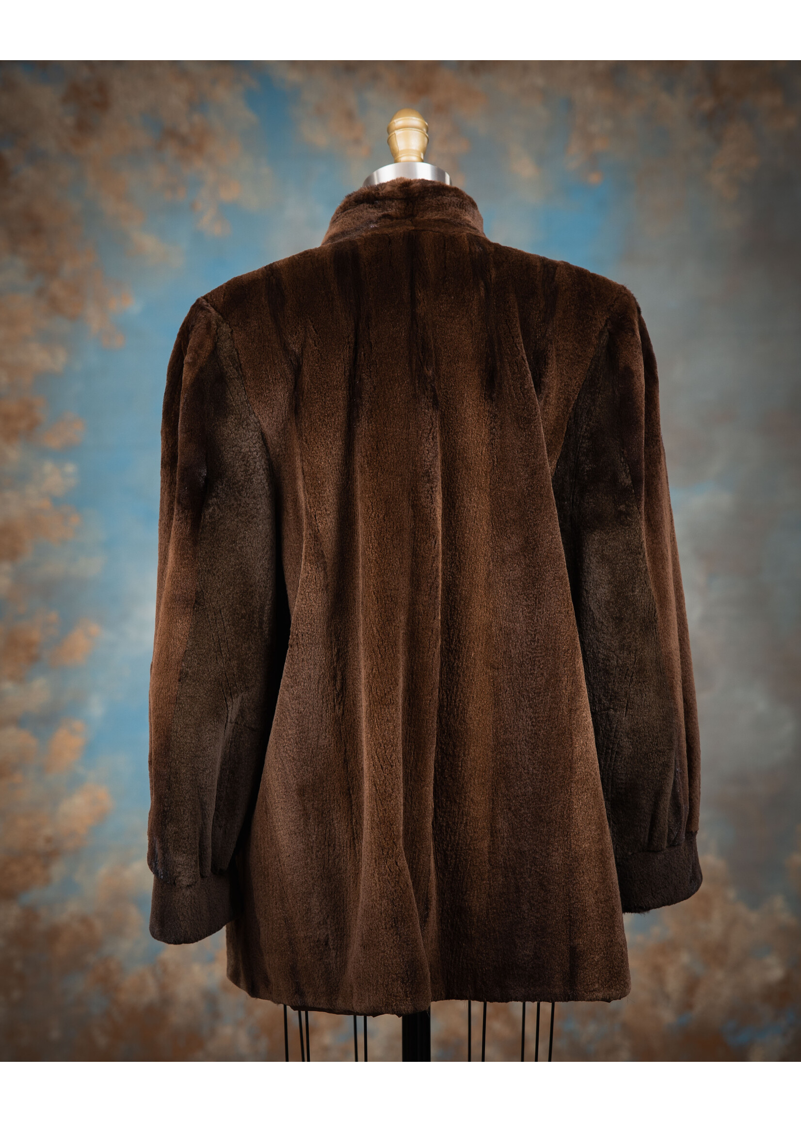 SHEARED MINK ZIPPERED JACKET 12-14