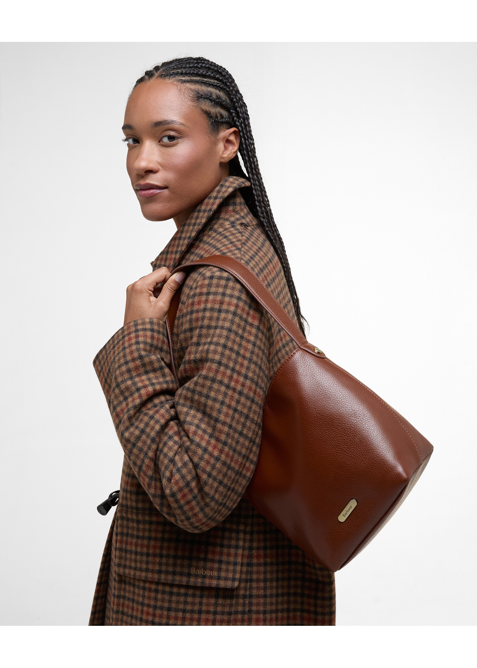 Barbour CEDAR LEATHER BUCKET BAG