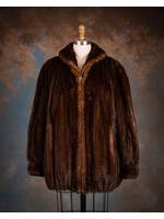 MAHOGANY MINK BOMBER JACKET