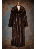 MAHOGANY MINK & LEATHER COAT