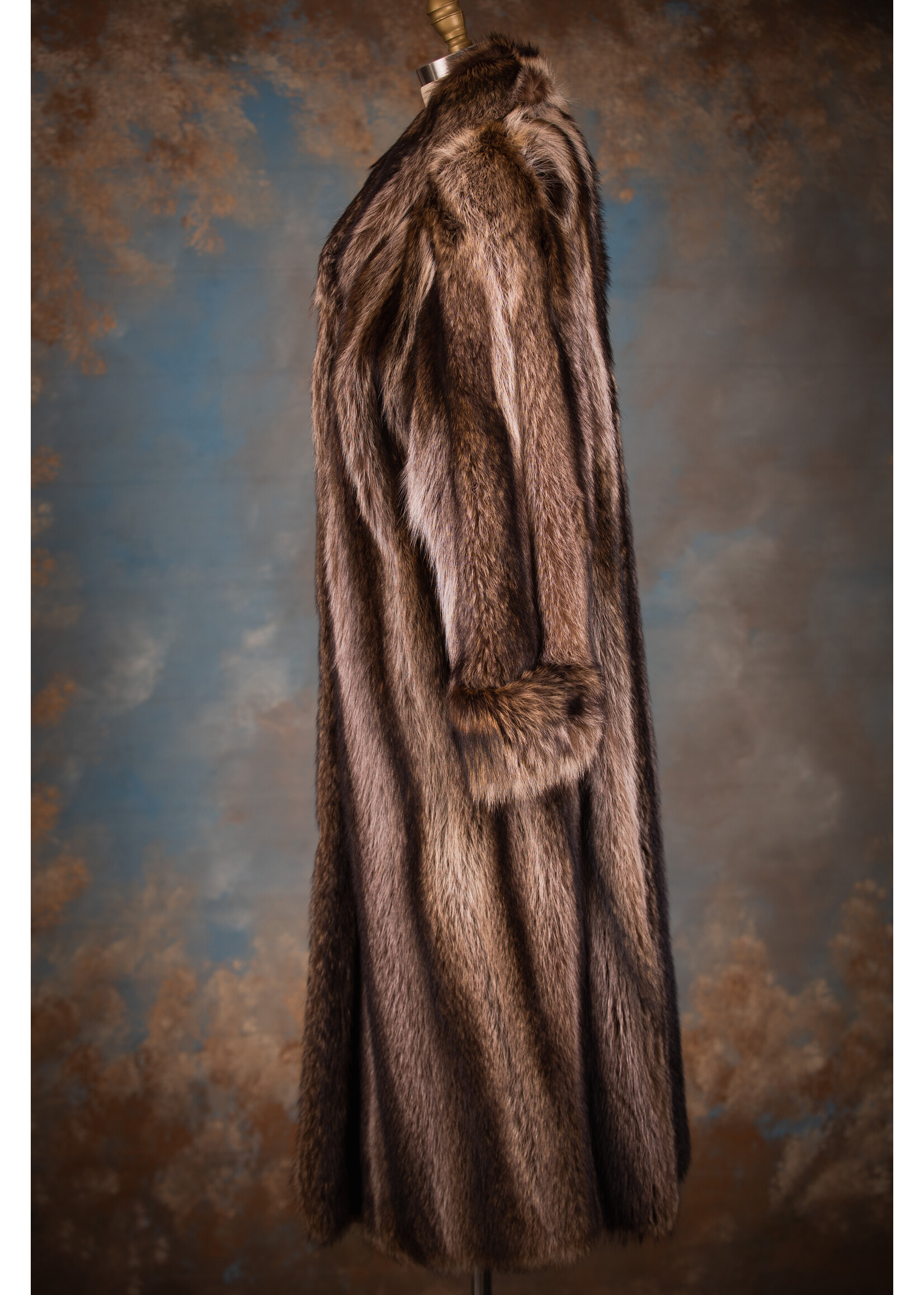 NATURAL RACCOON COAT