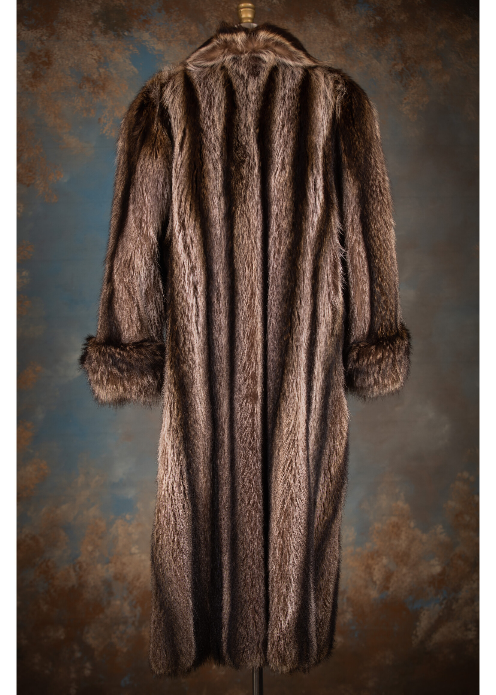 NATURAL RACCOON COAT