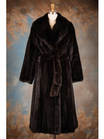 DARK RANCH MINK COAT W. FOX COLLAR