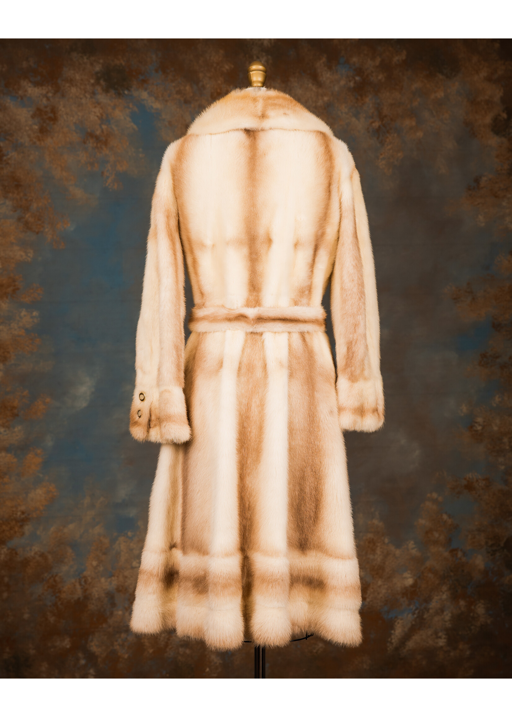 BROWN CROSS MINK TRENCH 4