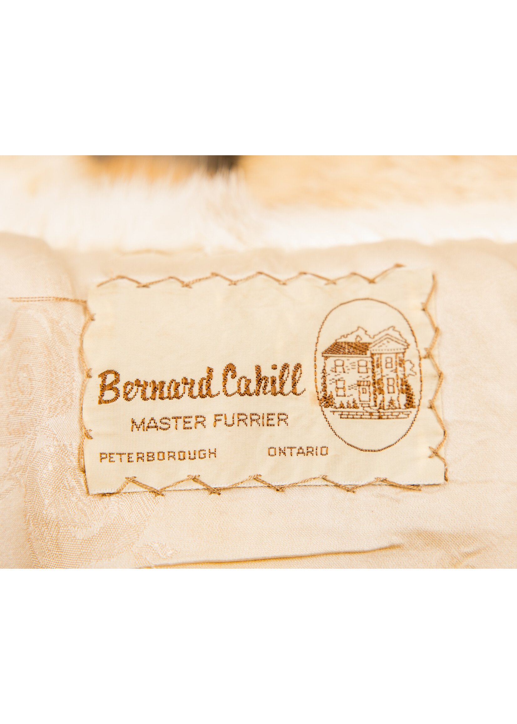 BROWN CROSS MINK TRENCH 4