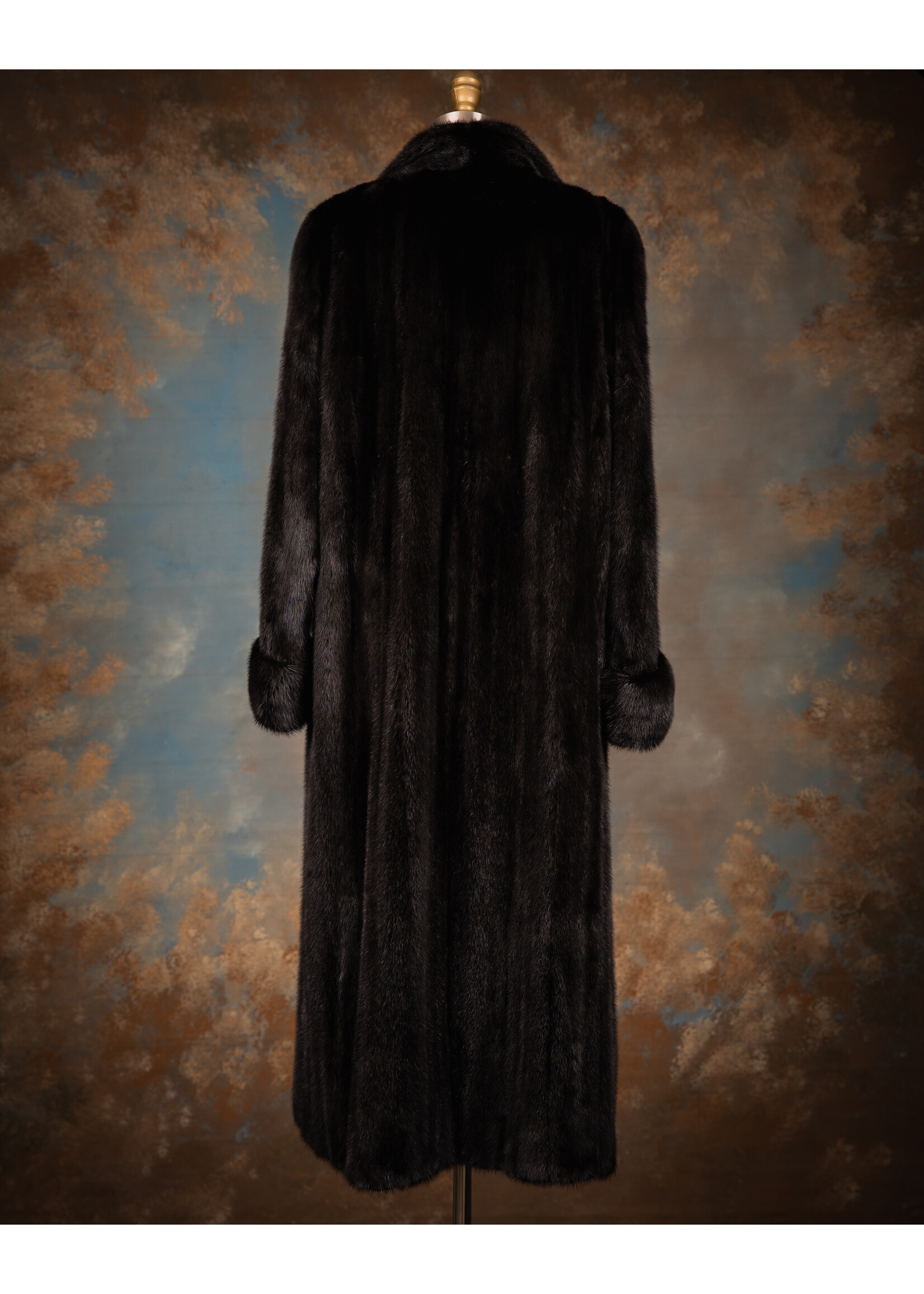 BLACK FEMALE MINK COAT