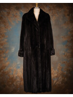 BLACK FEMALE MINK COAT