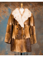 MUSKRAT JACKET W. BLUE FOX COLLAR 6