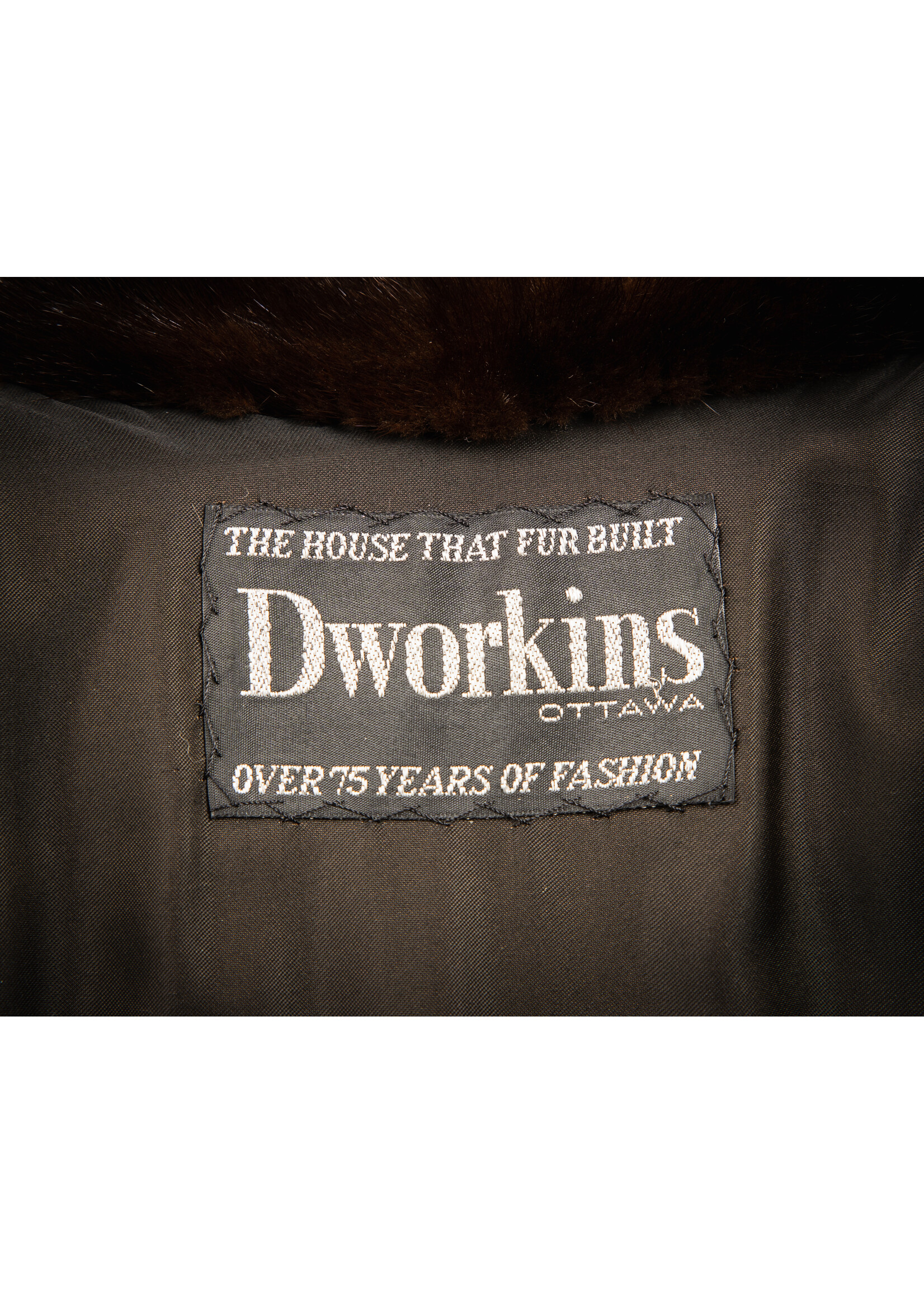 DARK MAHOGANY MINK COAT 10-12