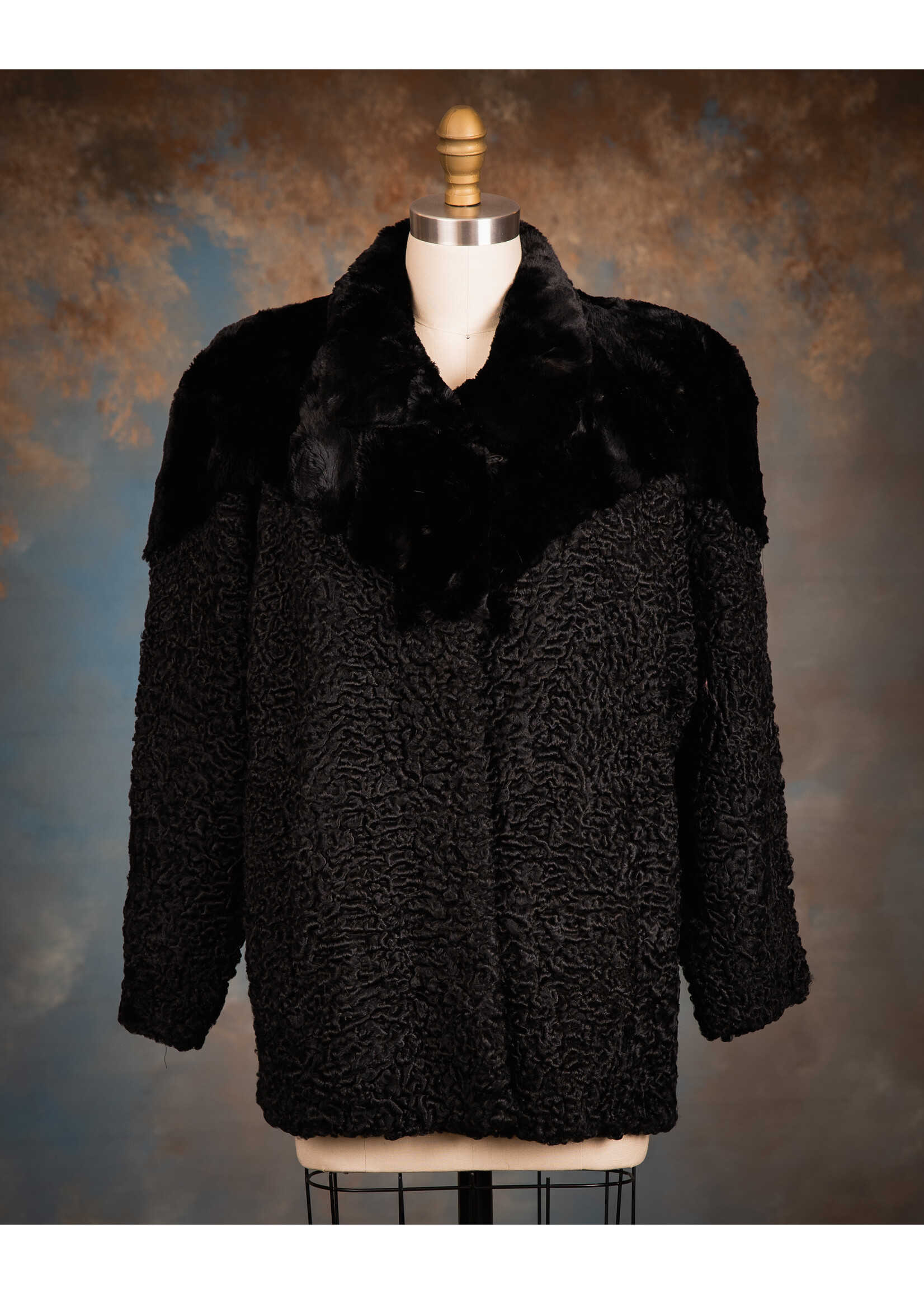 PERSIAN LAMB & SH. MUSKRAT JACKET