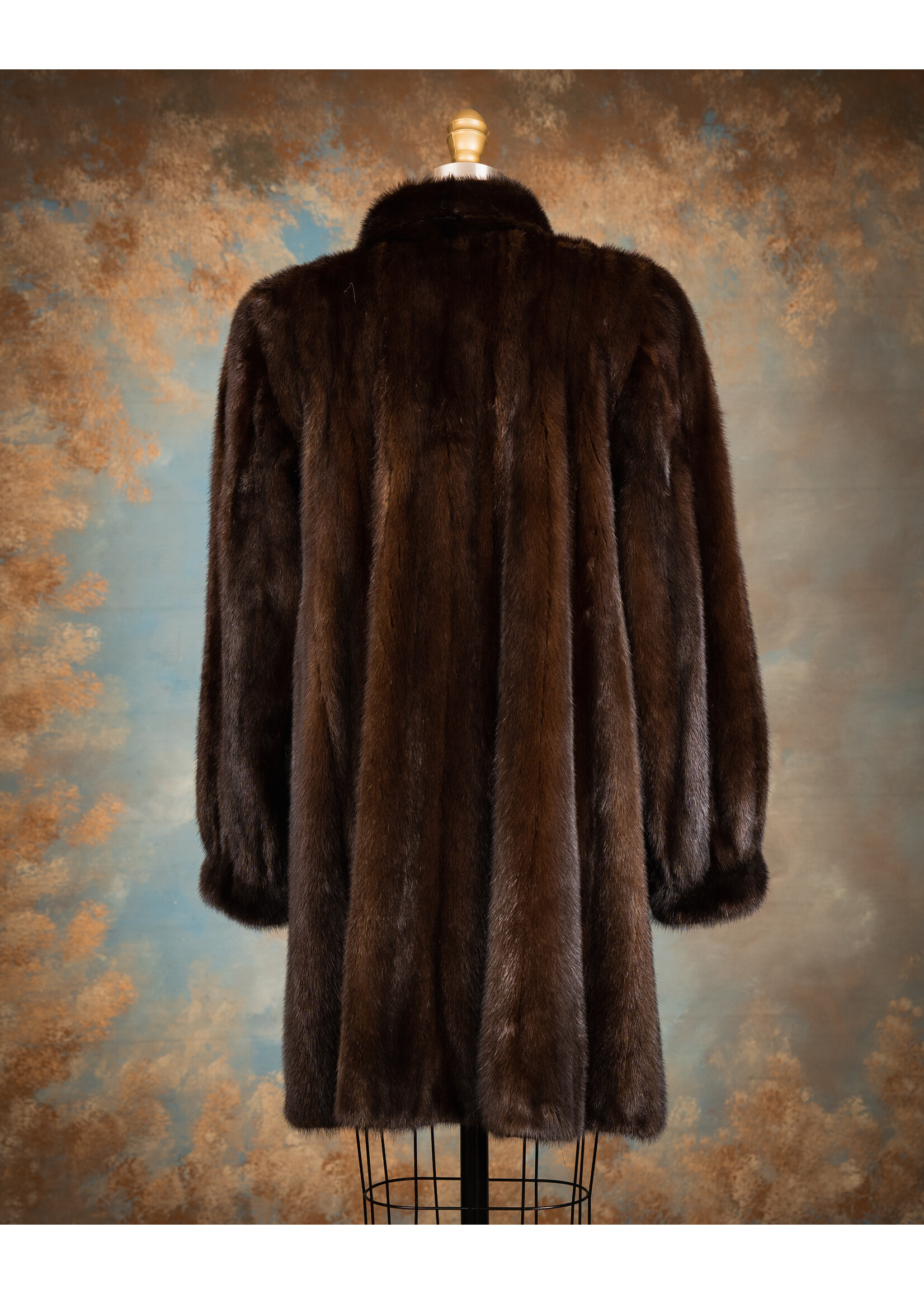 MAHOGANY MINK 3/4 COAT