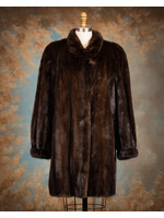 MAHOGANY MINK 3/4 COAT