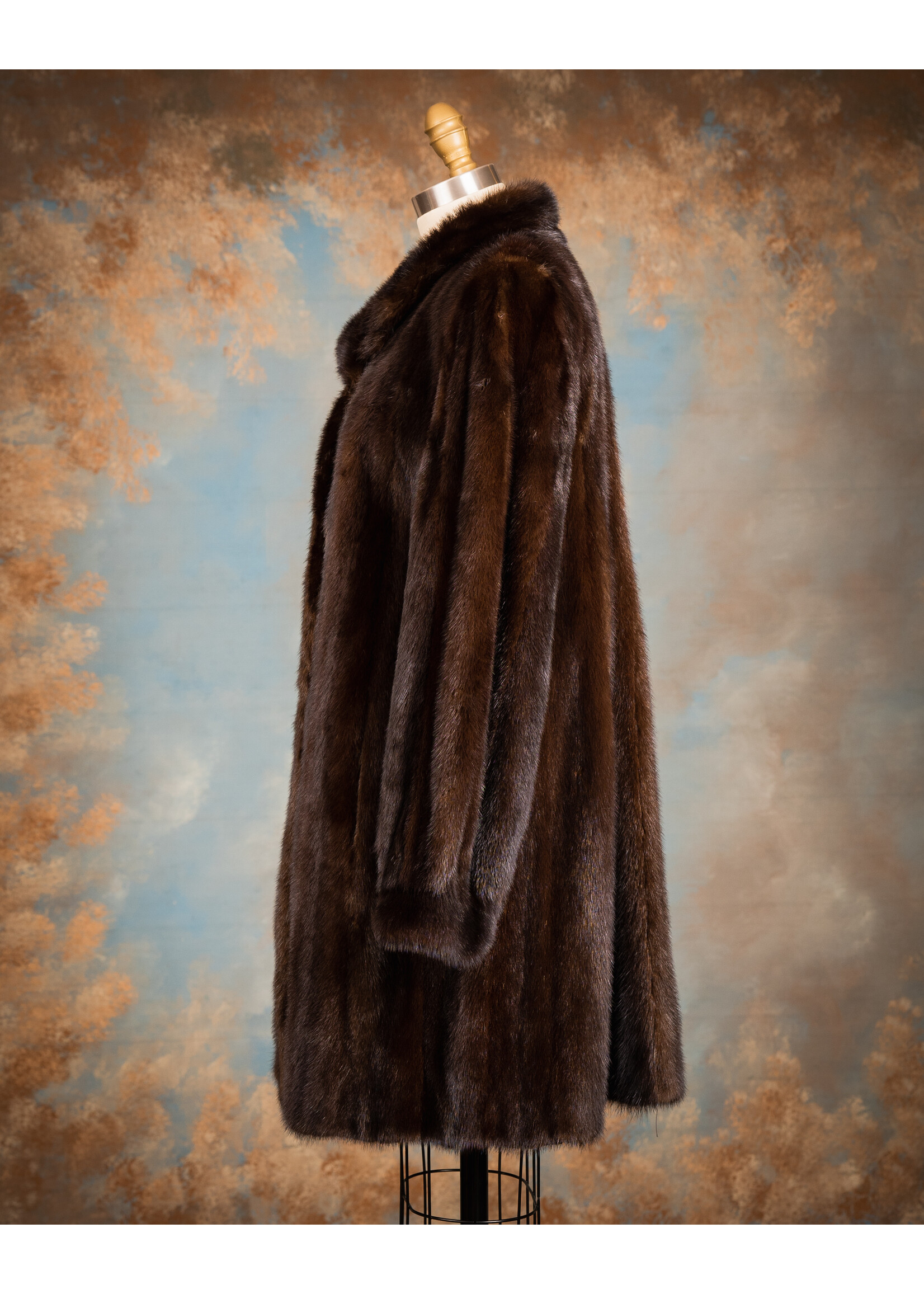 MAHOGANY MINK 3/4 COAT