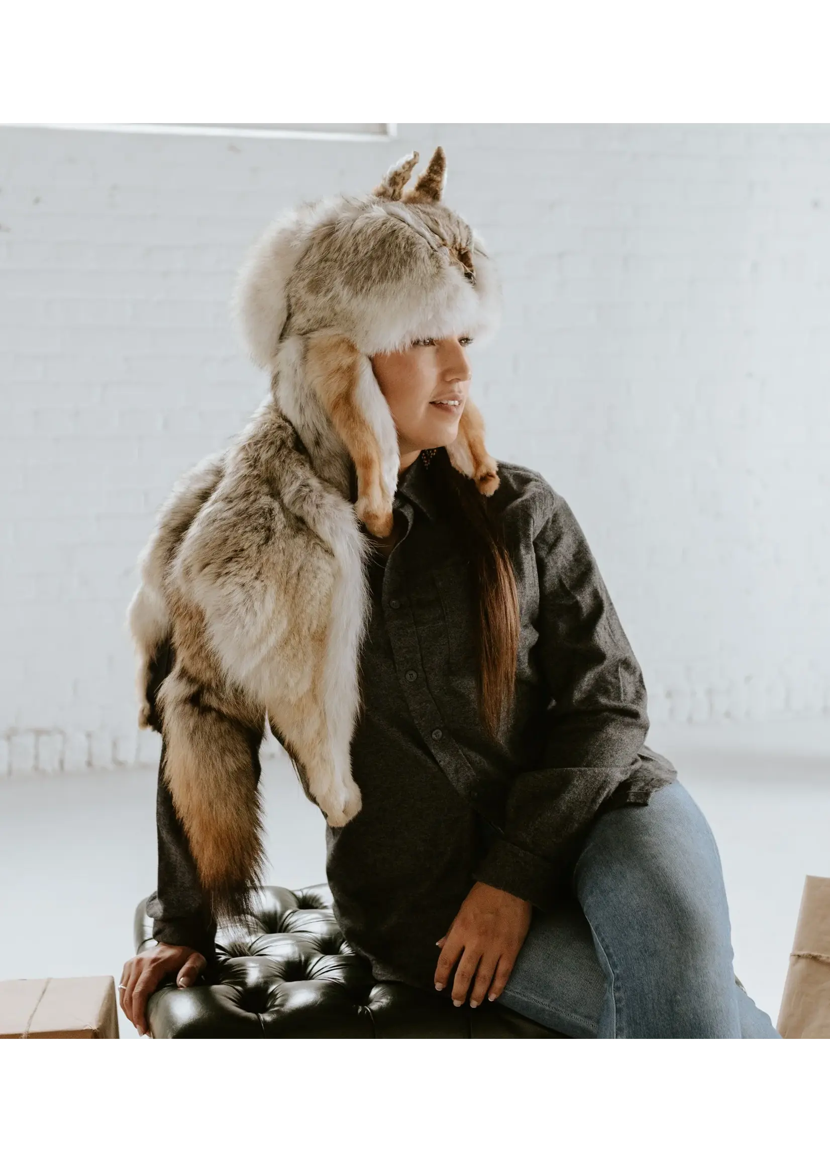 CROWN CAP COYOTE MOUNTAINEER HAT