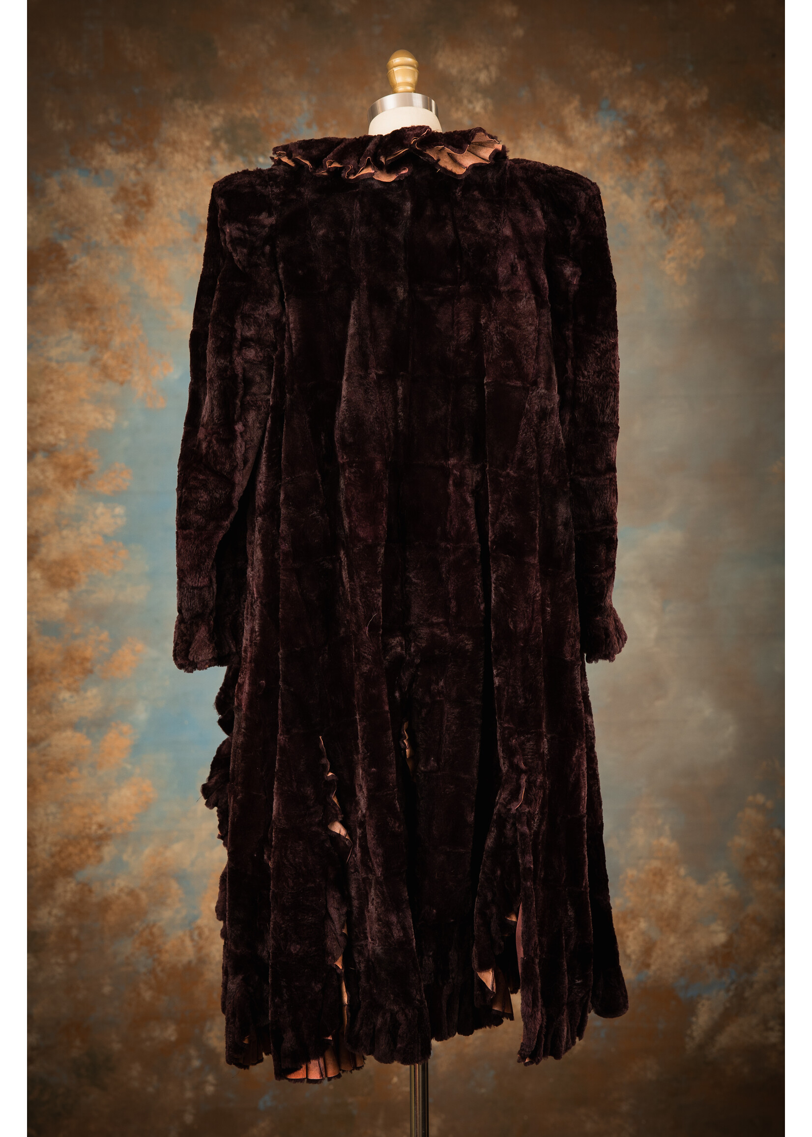 PLUM SH. MUSKRAT OPERA COAT