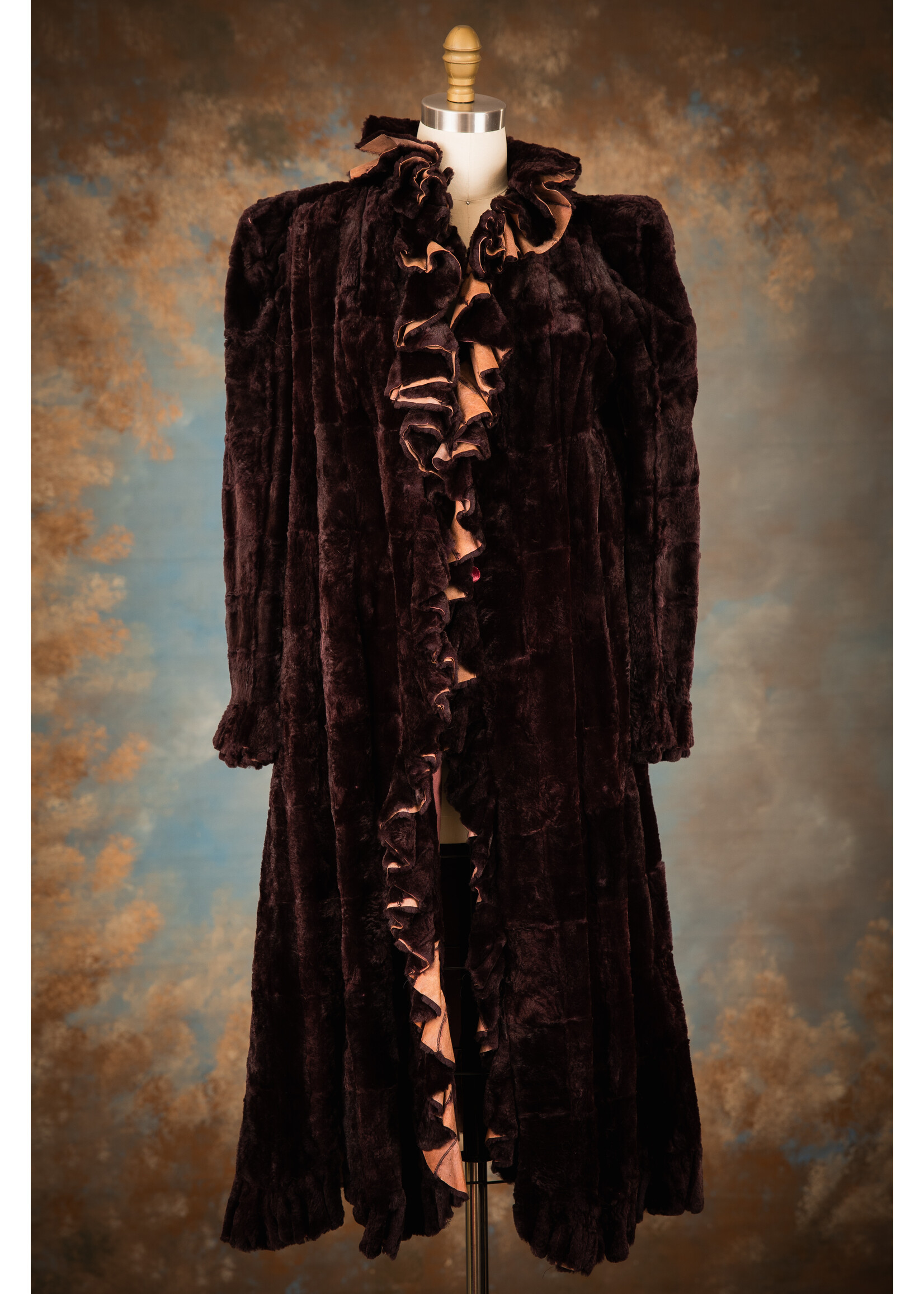 PLUM SH. MUSKRAT OPERA COAT