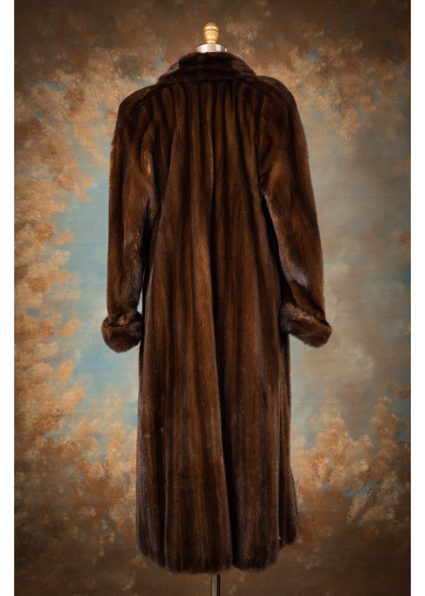 MAHOGANY MINK COAT 6-8