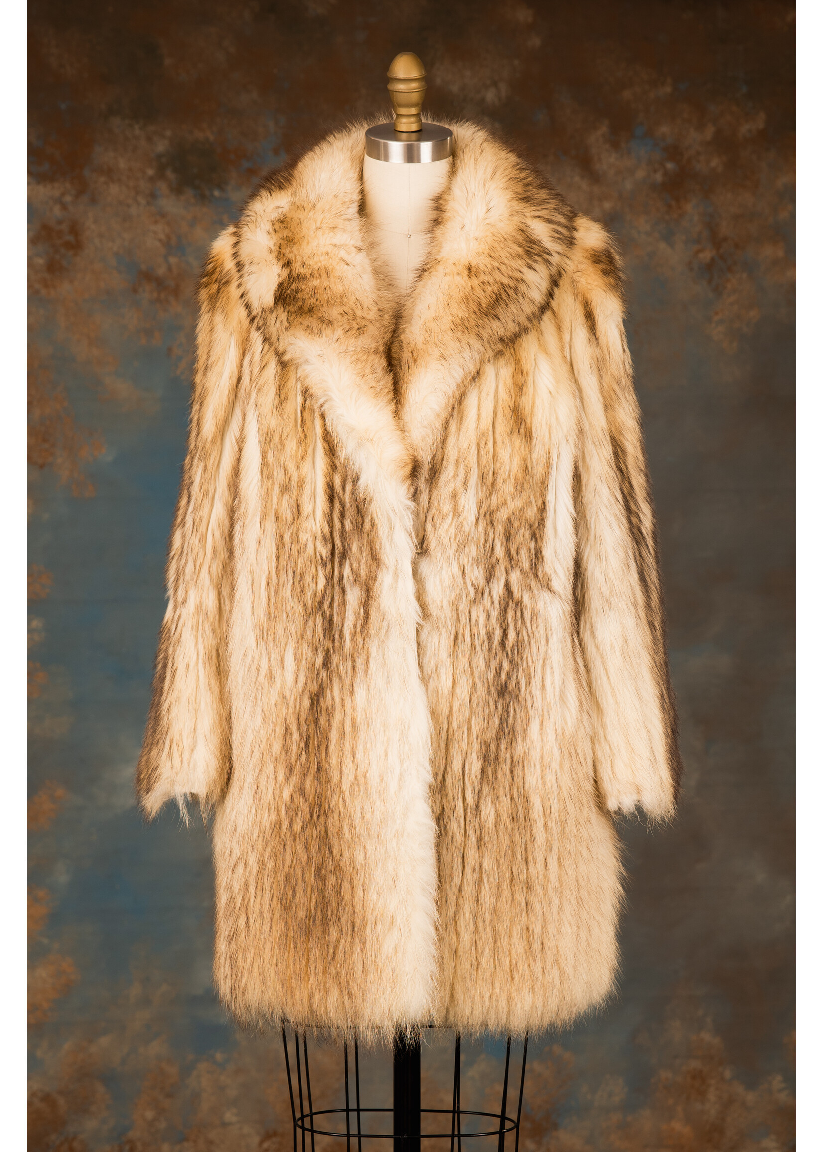 POLAR RACCOON CORDUROY TEDDY COAT