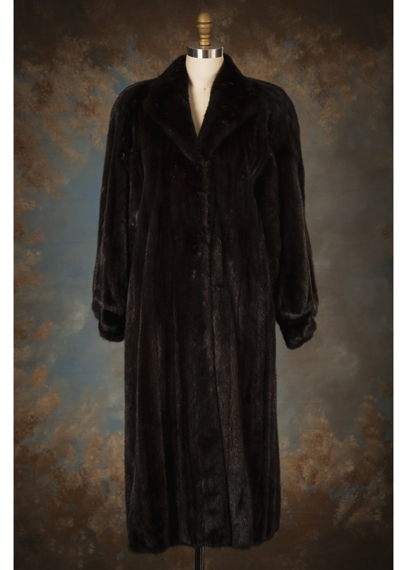 DARK MAHOGANY MINK COAT 6