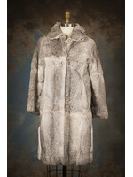GIRL'S GREY RABBIT COAT 12