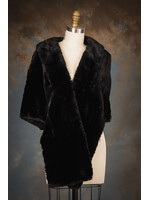 BLACK HUDSON SEAL STOLE