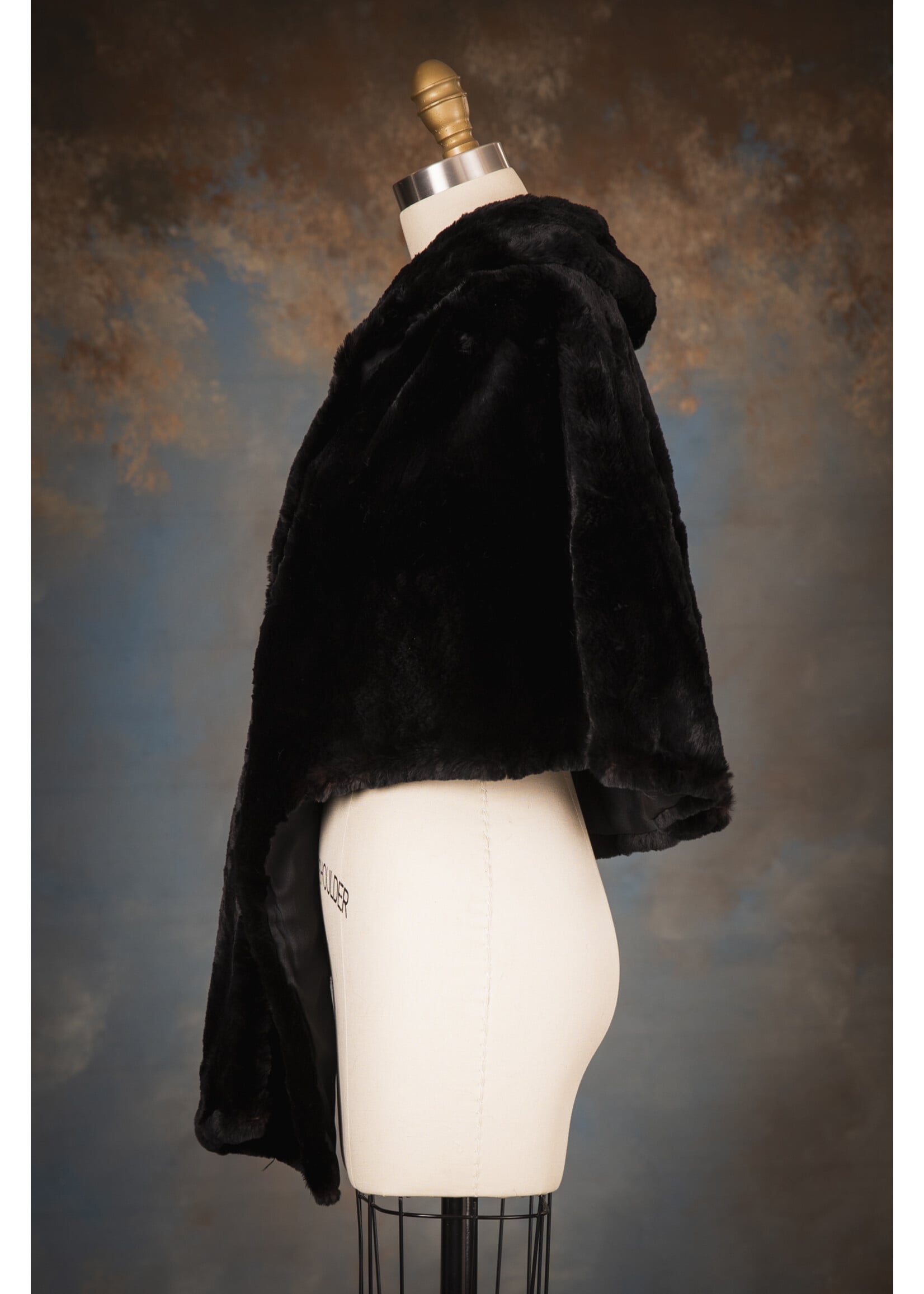 BLACK HUDSON SEAL STOLE