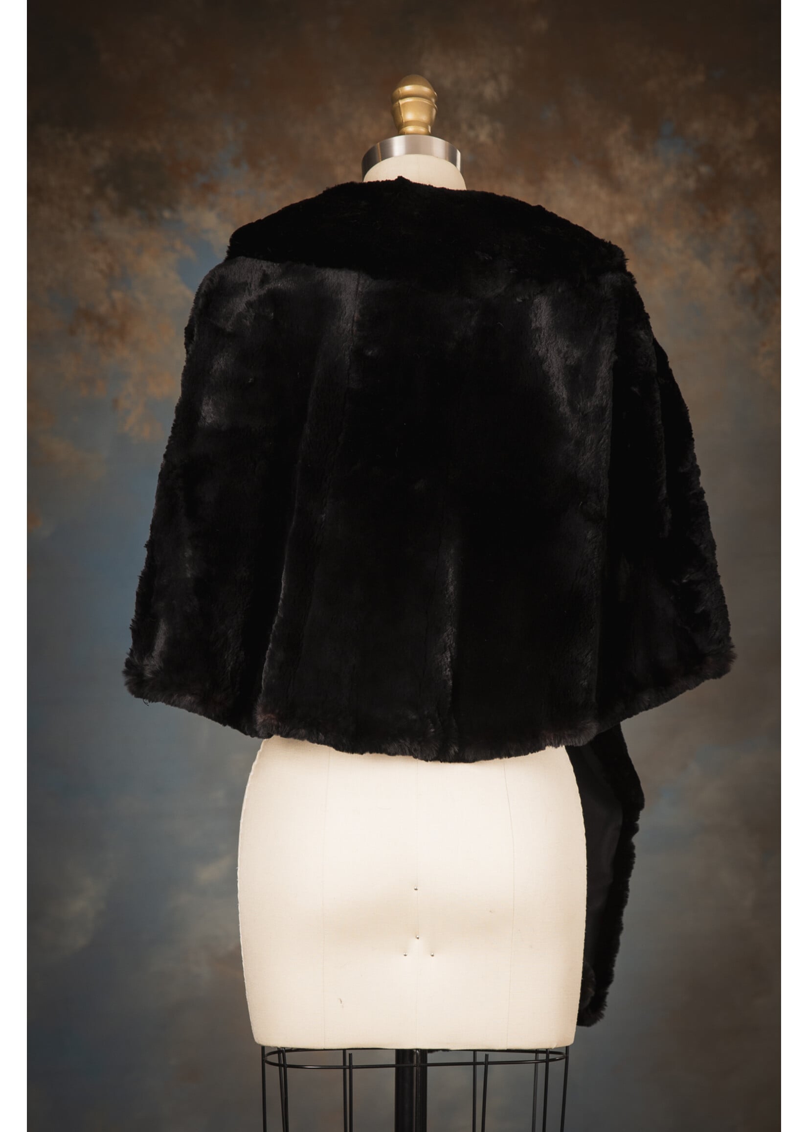 BLACK HUDSON SEAL STOLE