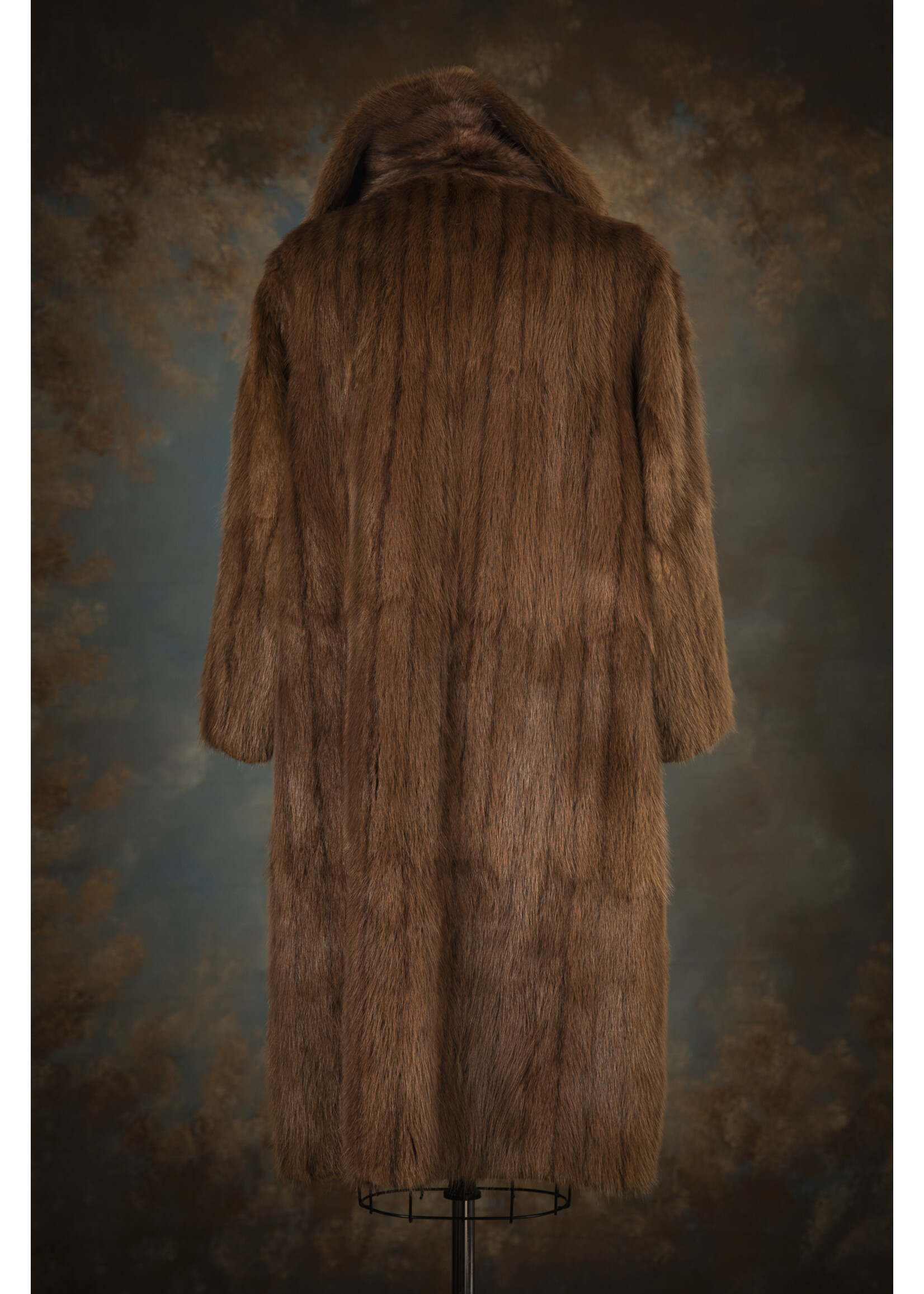 MINK-DYED MUSKRAT COAT