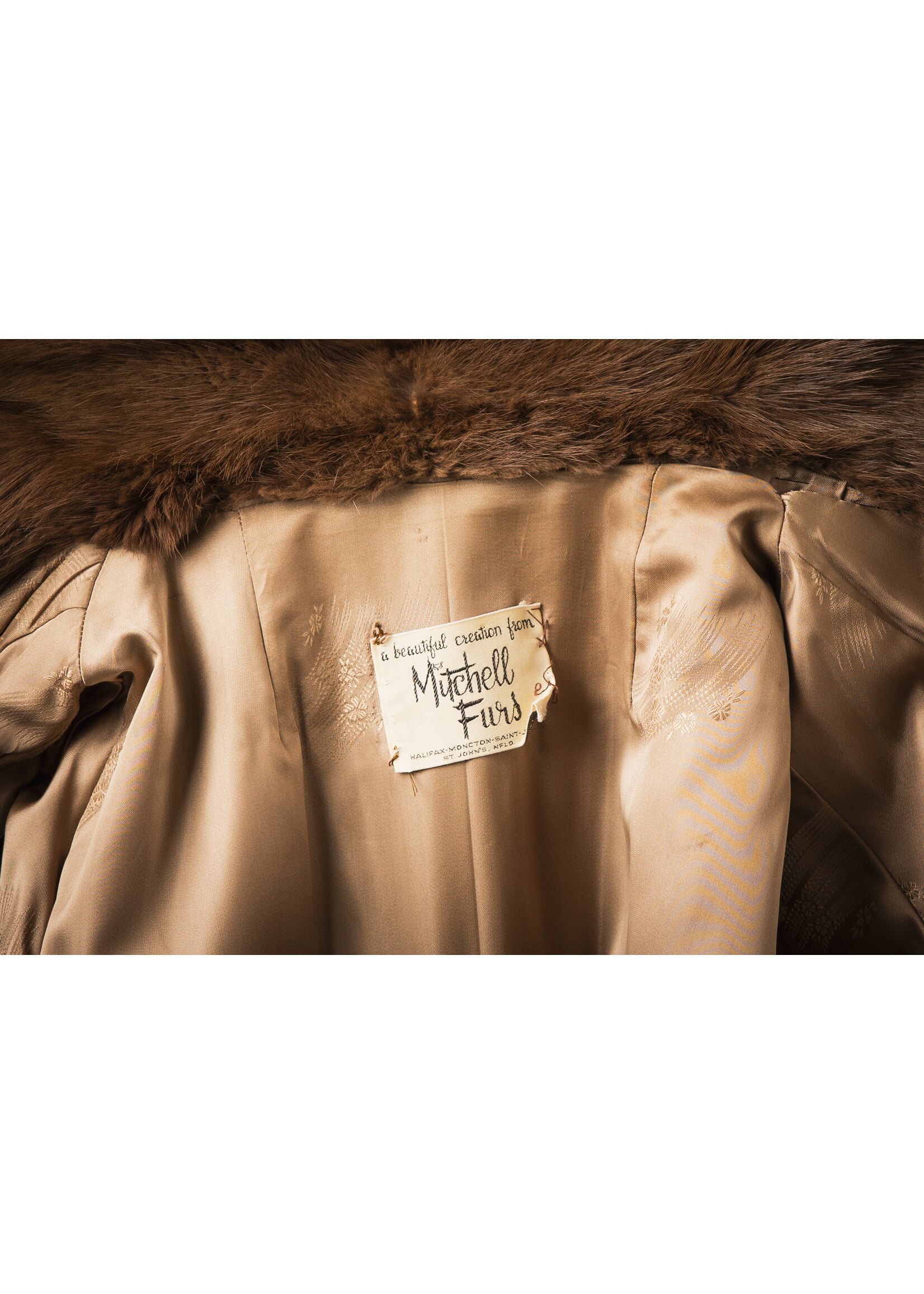 MINK-DYED MUSKRAT COAT