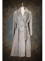 GREY SUEDE TRENCH