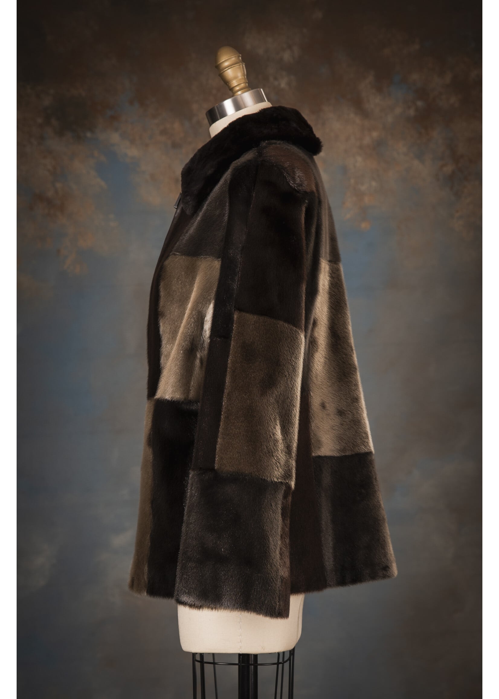 CHECKED SEAL PARKA