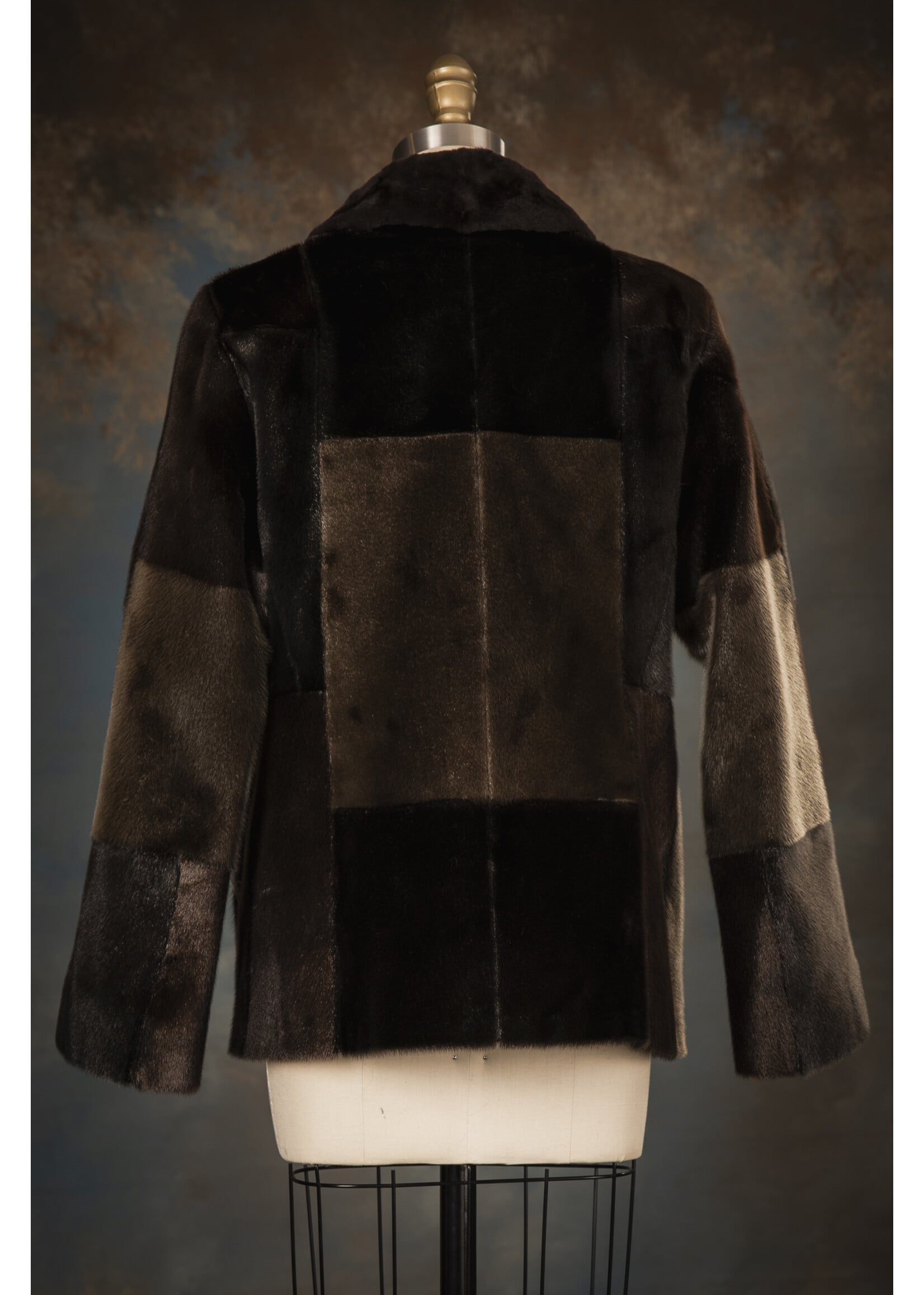 CHECKED SEAL PARKA