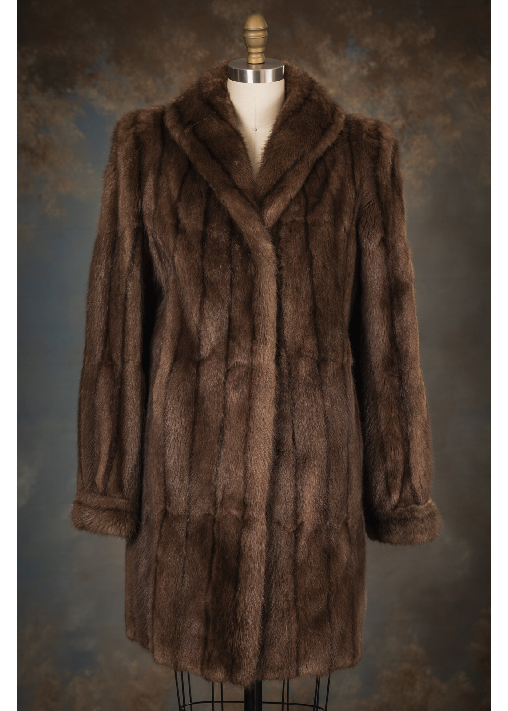 MINK-DYED MUSKRAT COAT 8