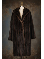 MINK-DYED MUSKRAT COAT 12
