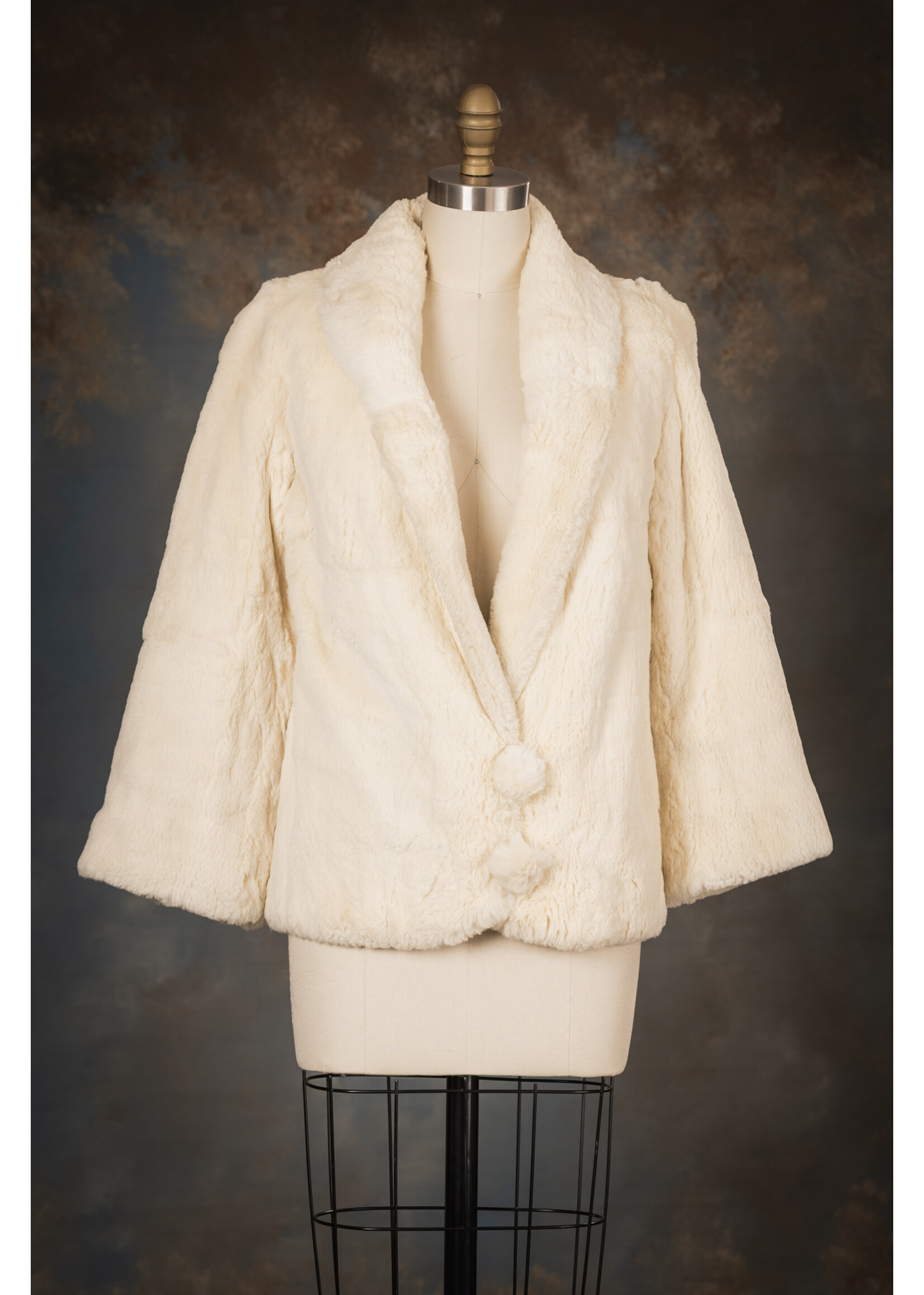 CREAM RABBIT JACKET 2