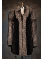 DARK RANCH CHEVRON MINK JACKET W. FOX