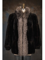 ESPRESSO MUSKRAT JACKET W. FOX