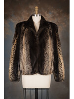 MINK & FITCH CHEVRON BOMBER 6