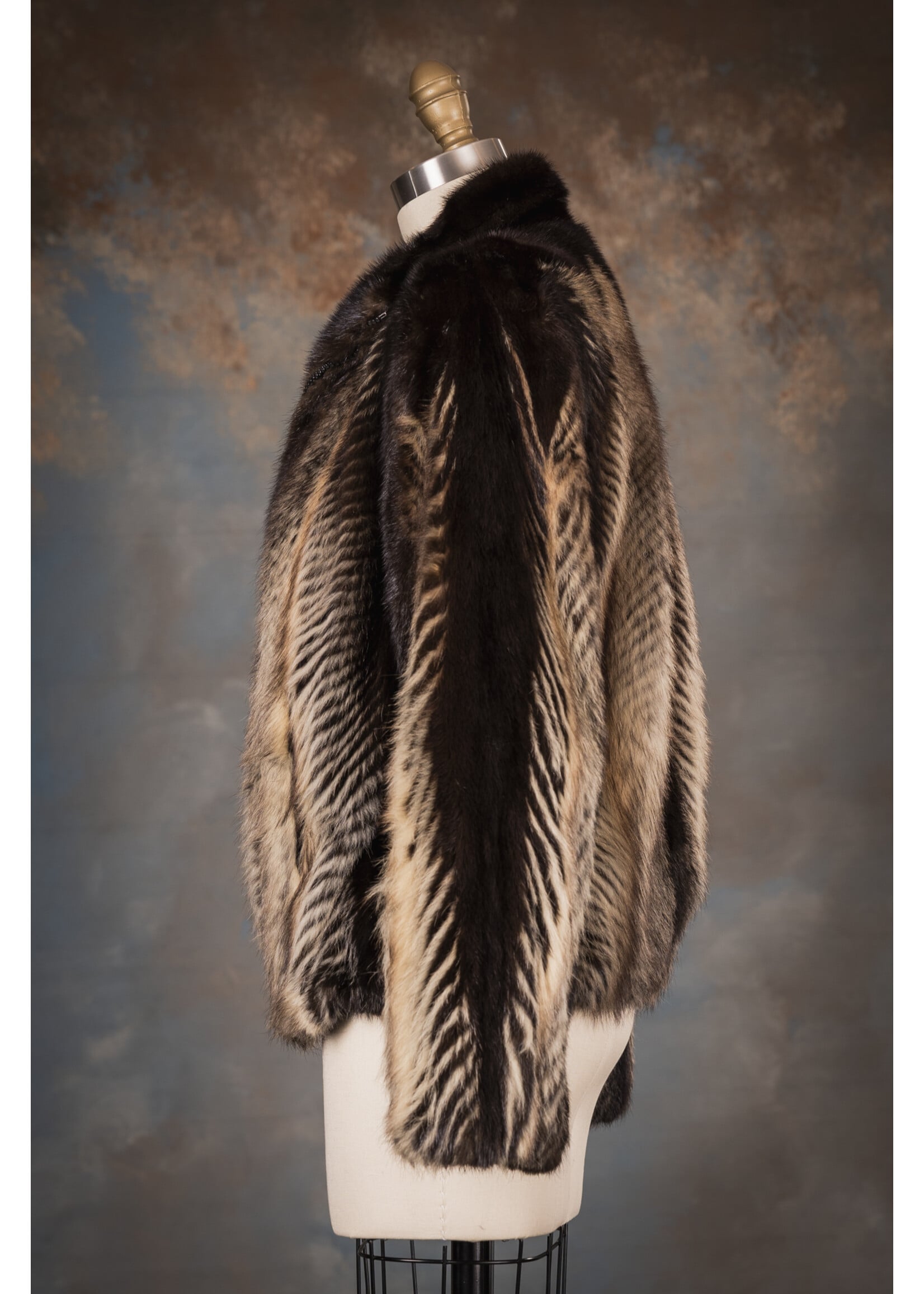 MINK & FITCH CHEVRON BOMBER 6