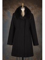 CASHMERE/WOOL COAT W. FOX COLLAR 14