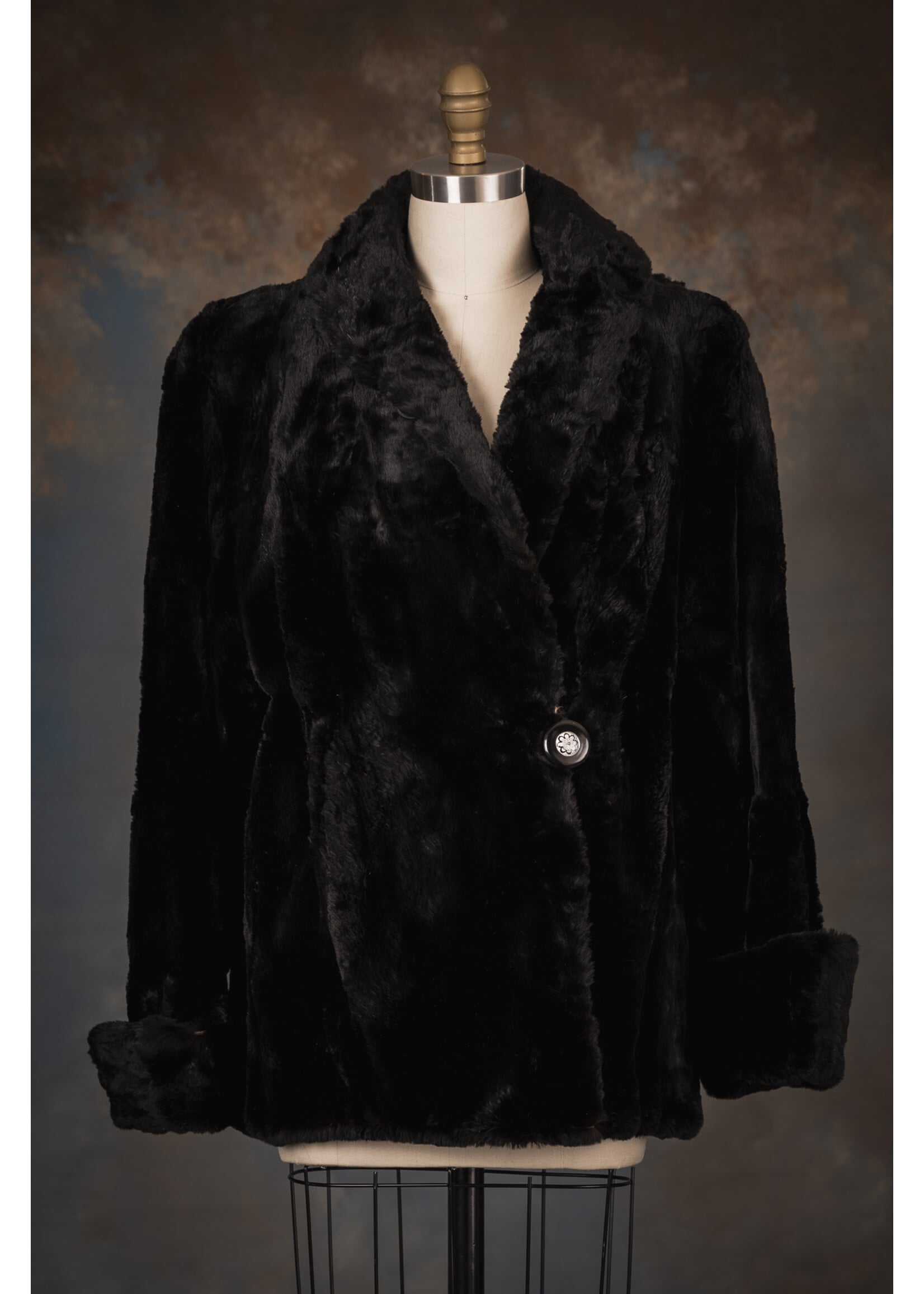 BLACK HUDSON SEAL JACKET 12-14
