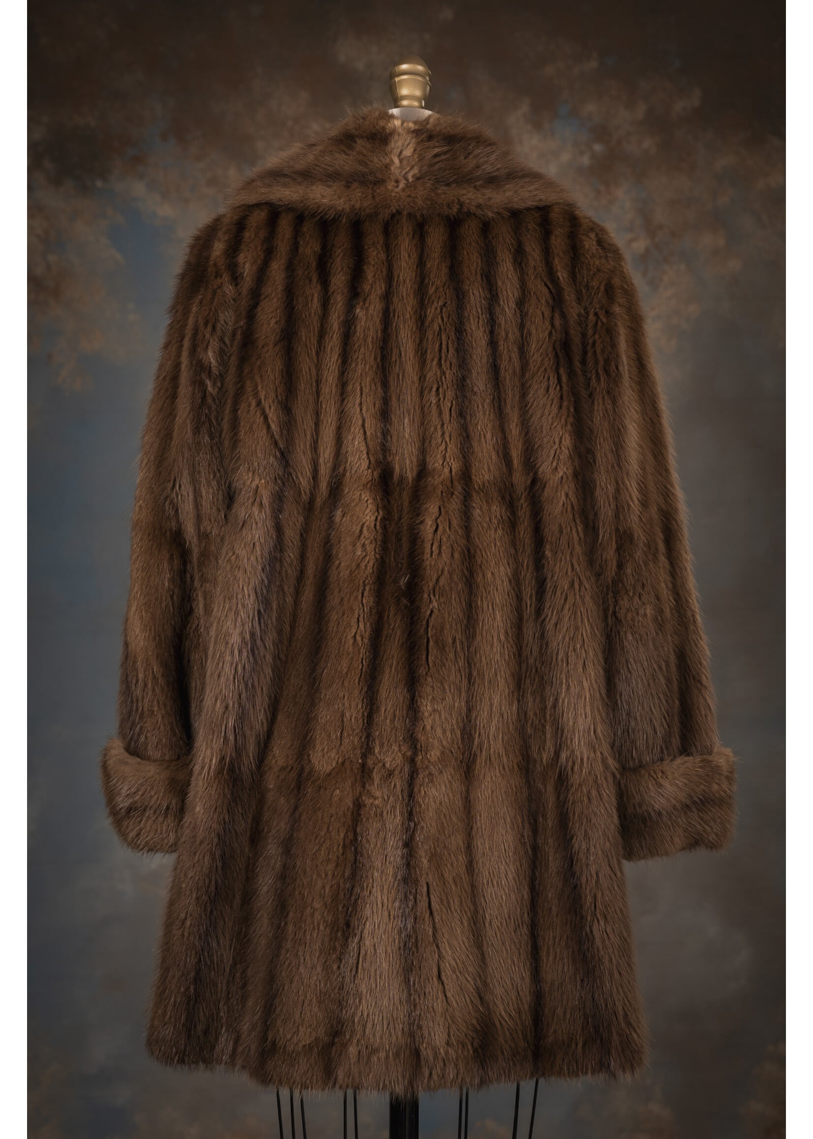 MINK-DYED MUSKRAT COAT 6-8