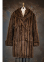 MINK-DYED MUSKRAT COAT 6-8