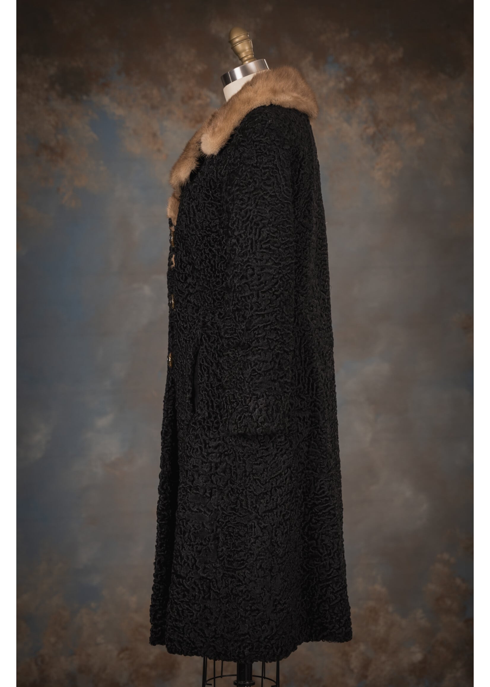 BLACK PERSIAN LAMB COAT 4