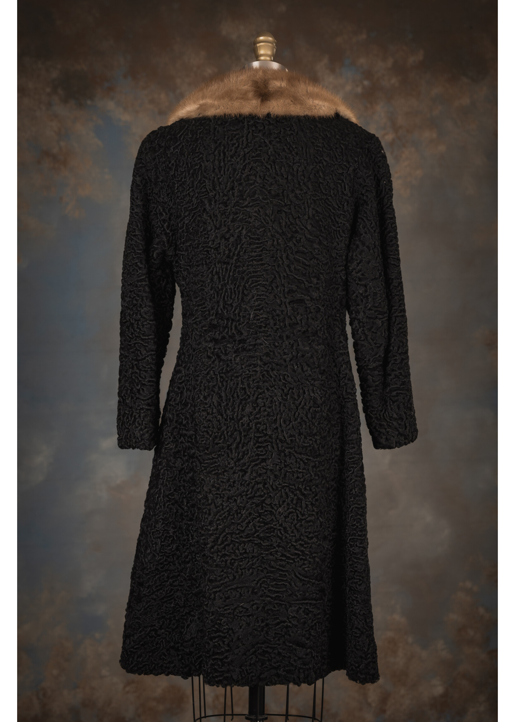BLACK PERSIAN LAMB COAT 4