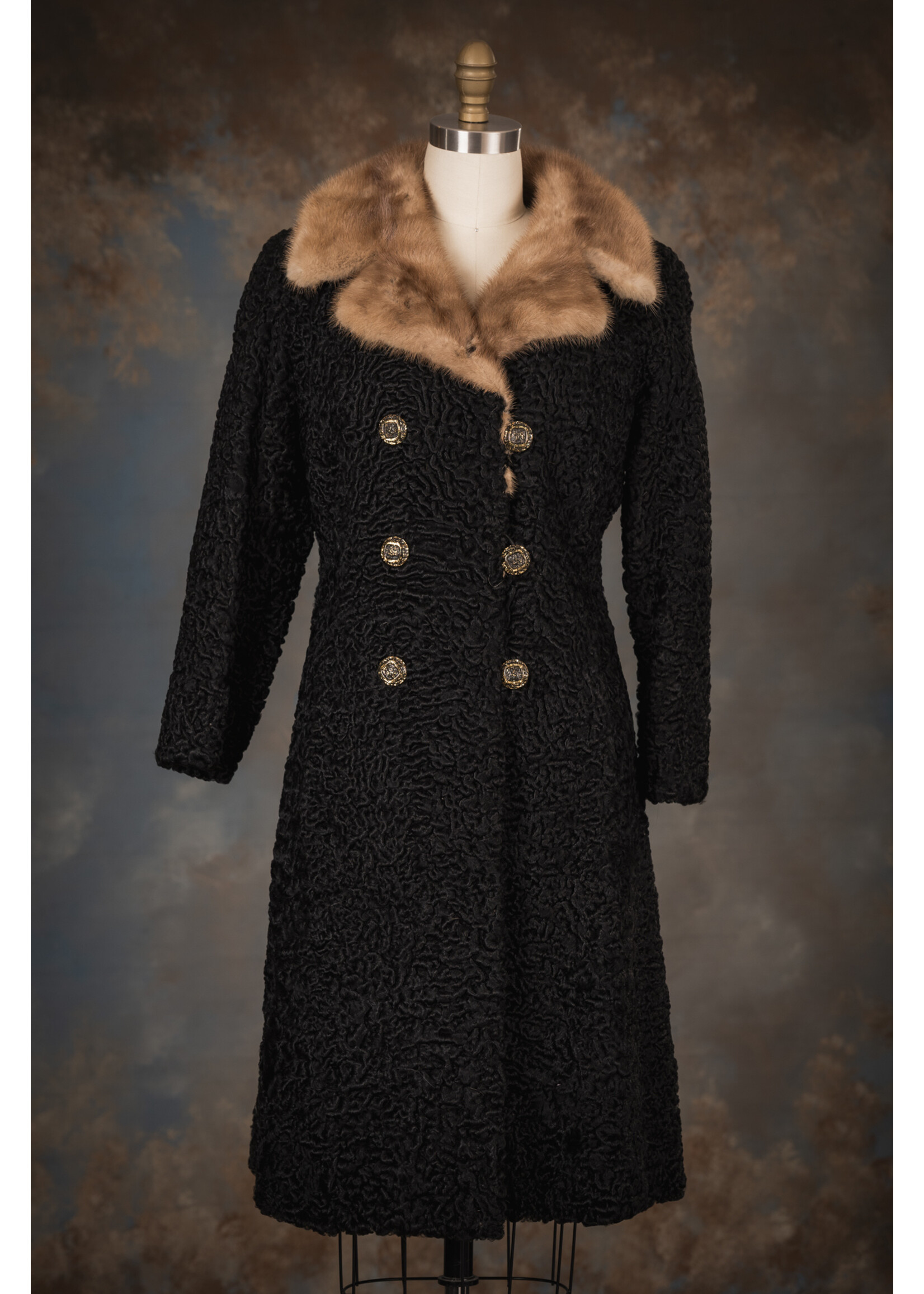 BLACK PERSIAN LAMB COAT 4