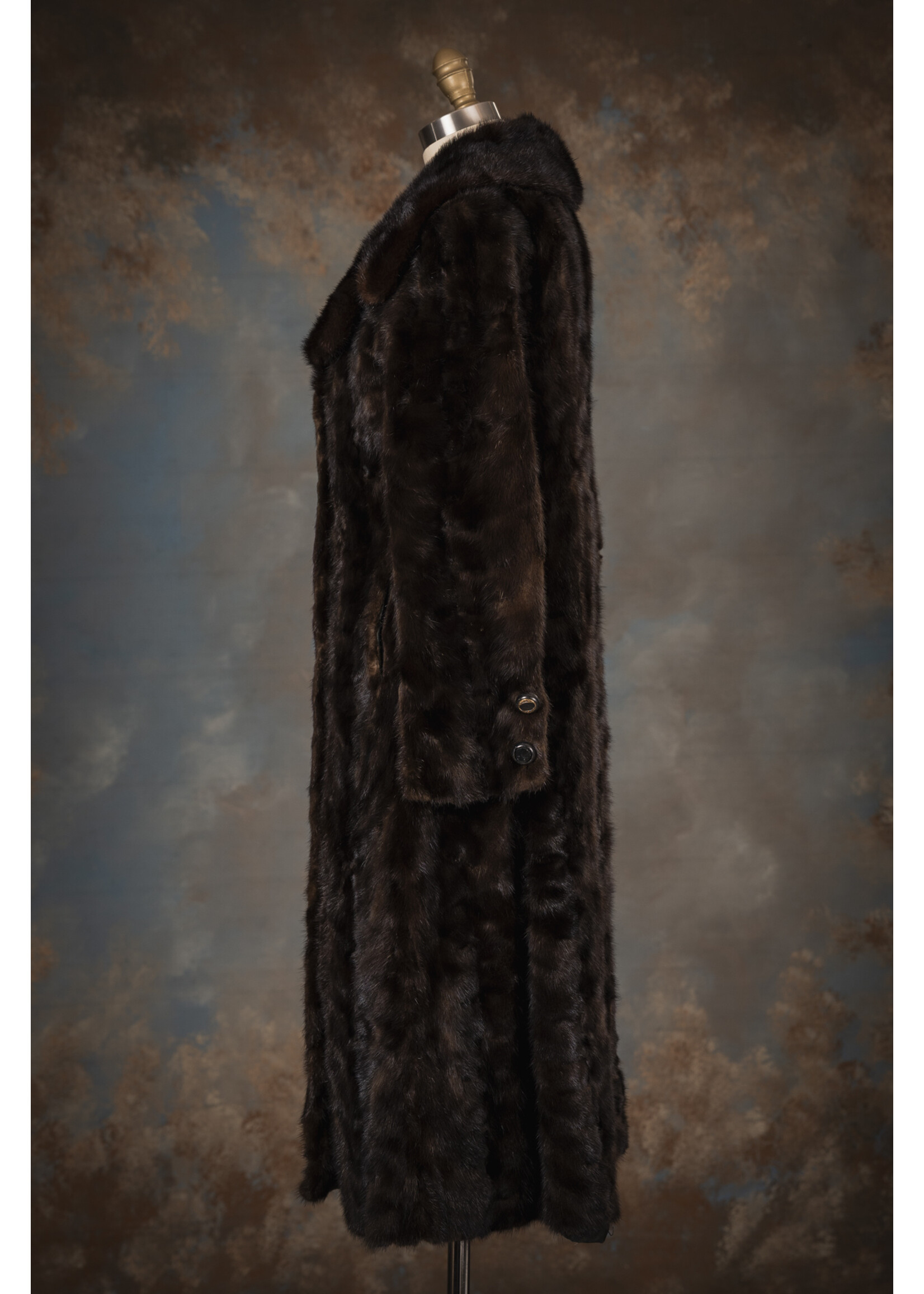 DARK RANCH MINK PIECES COAT 2-4