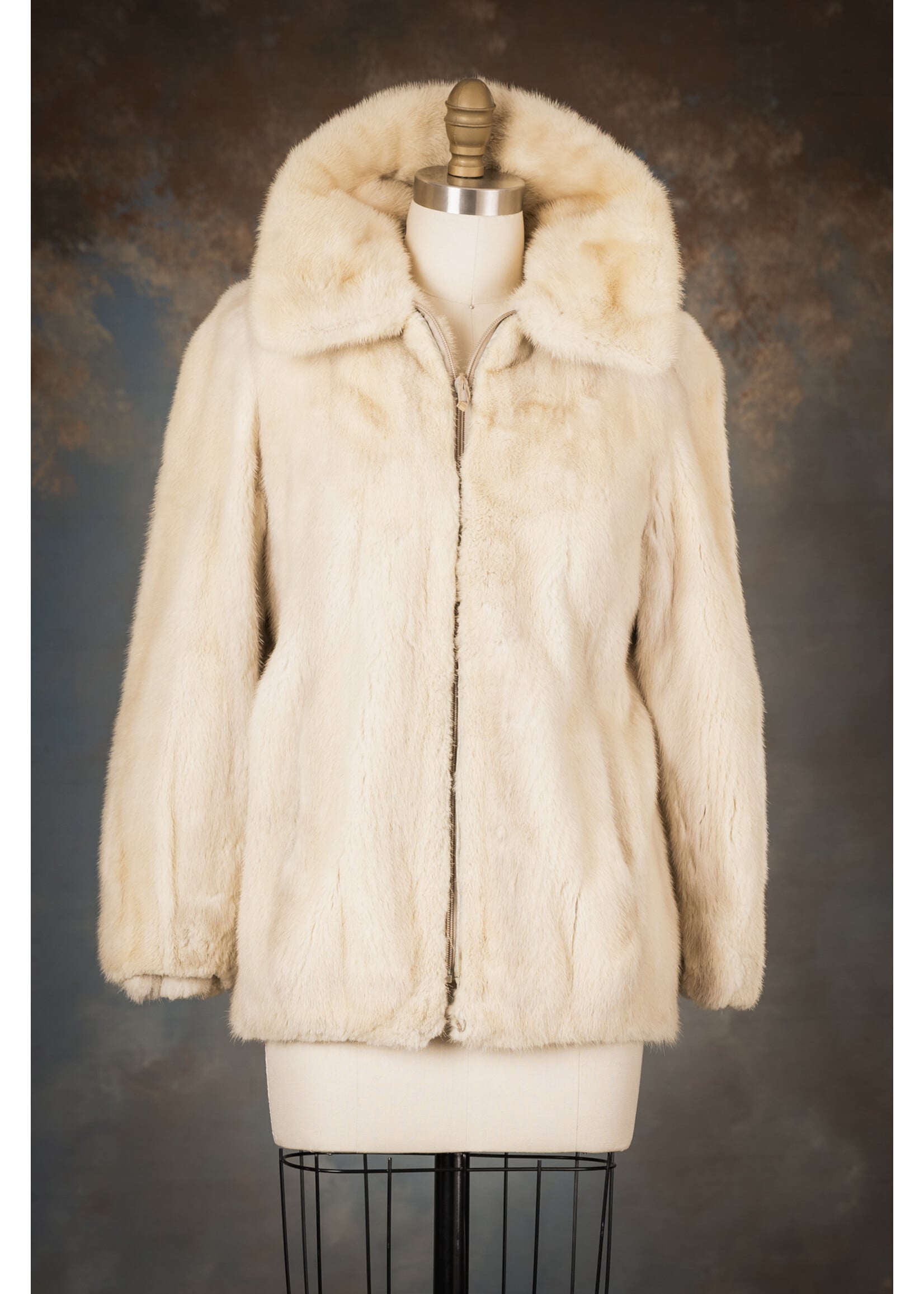 PEARL MINK ZIPPERED JACKET