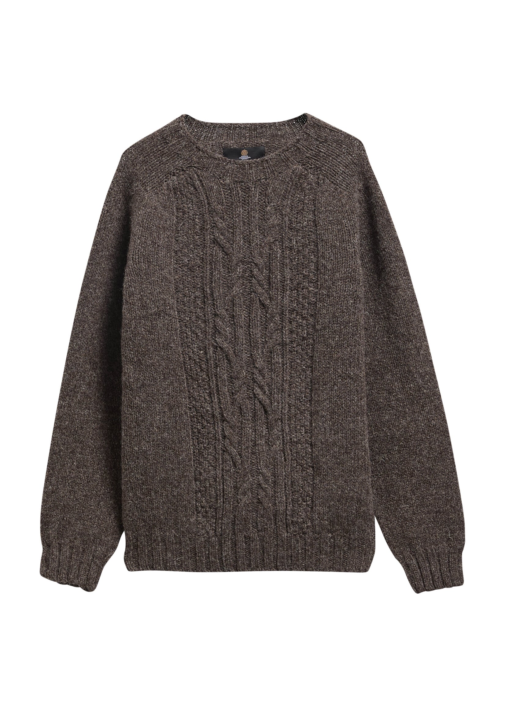 Barbour SCOTTISH-MADE NATURAL YARN CABLE CREW